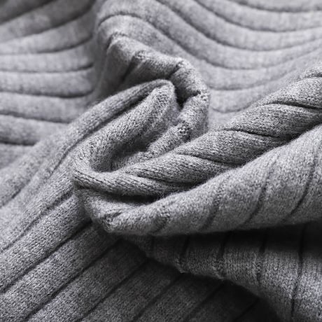 Soft Contrast Rib Knit｜ソフトコントラストリブニット（4color）　 HB1043
