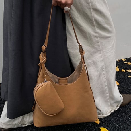 Curve Bucket Bag｜カーブバケットショルダーバッグ（3color）　 HH1011