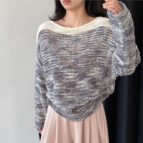mellow gradient knit｜メローグラデーションニット（2color）　HB1089