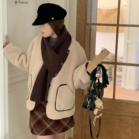 Fireside Cozy Boa Jacket｜ファイアサイドコージーボアジャケット（2color）　HA1009