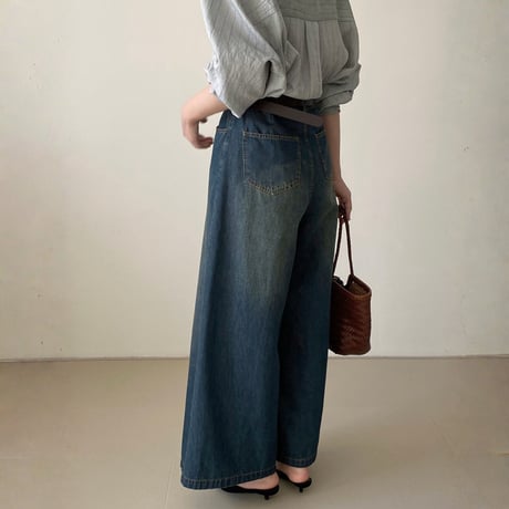 vintage wide denim pants｜ヴィンテージワイドデニムパンツ　HC1038