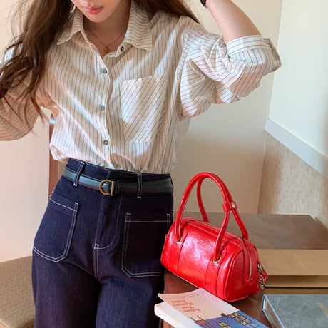 Airy Stripe Cotton Shirt｜エアリーストライプベーシックシャツ（3color）　HB1073
