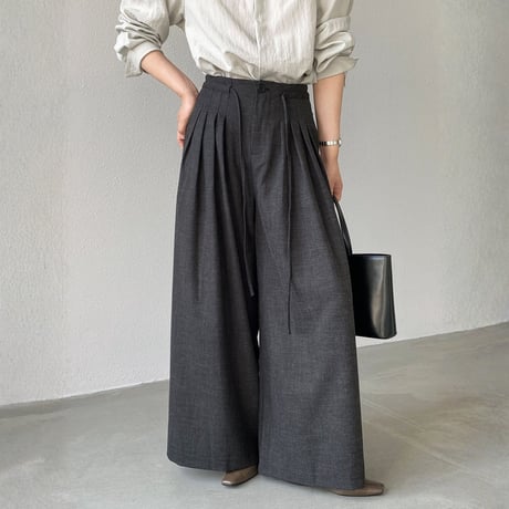pleats wide pants｜プリーツワイドパンツ　HC1036