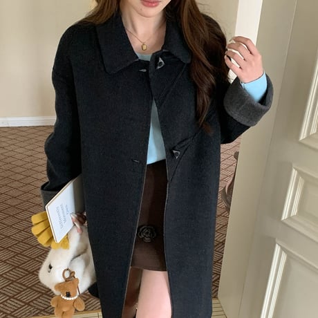 Tri-Button Classic Wool Coat｜トライボタンクラシックウールコート（3color）　HA1015