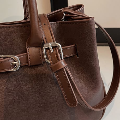 Retro Buckle Hand Bag｜レトロバックルハンドバッグ  （4color）　 HH1025