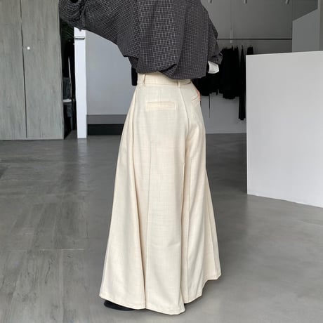 wide pleats long pants｜プリーツワイドロングパンツ（2color）　HC1037