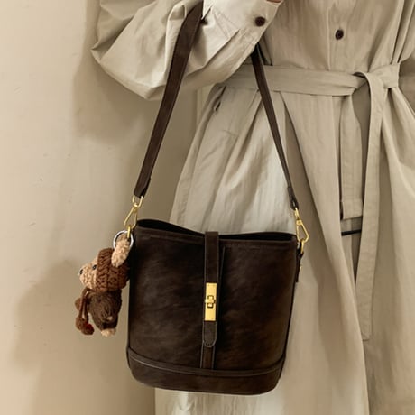 Retro Buckle Hand Bag｜レトロバックルハンドバッグ（4color）　HH1013
