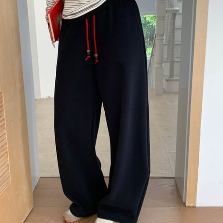 Color Block Fleece Wide Pants｜カラーブロックフリースワイドパンツ（5color）　HC1015