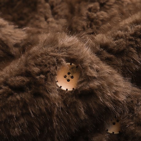Soft Fur V-Neck Jacket｜ ソフトファーVネックジャケット（3color）　 HA1042
