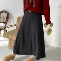 High Waist A-Line Long Skirt｜ハイウエストAラインロングスカート（2color）　HD1019