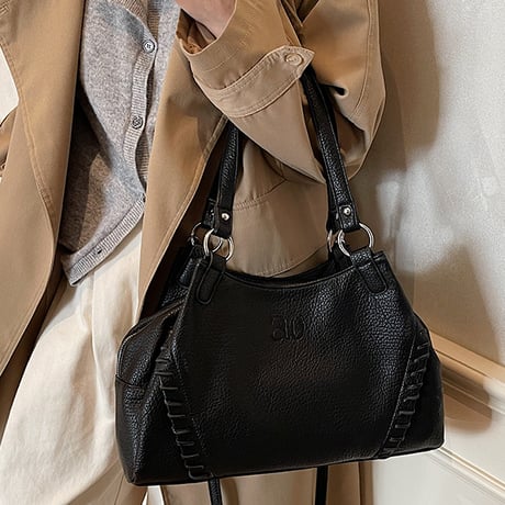 Stitch Detail Soft Bag｜ステッチデザインソフトショルダーバッグ（3color）　 HH1011