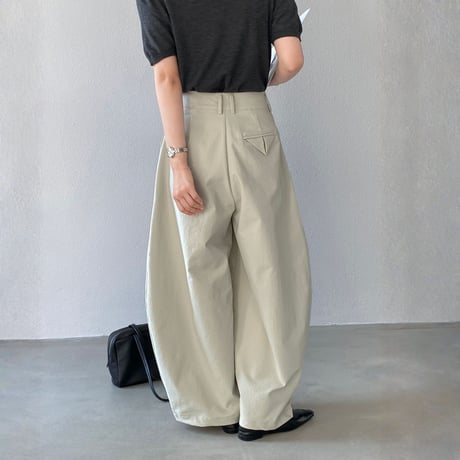 wide curve tuck pants｜ワイドカーブタックパンツ（3color）　HC1034