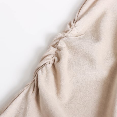 Shirring Layered Long Tee｜サイドシャーリングレイヤードトップス（3color）　HB1049