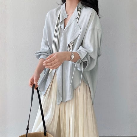 scarf tie airy blouse｜スカーフタイエアリーブラウス（2color）　HB1087