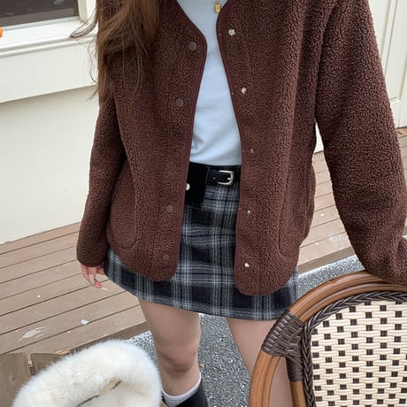 Plaid A-line Mini Skirt｜チェック柄Aラインミニスカート（2color）　HD1005