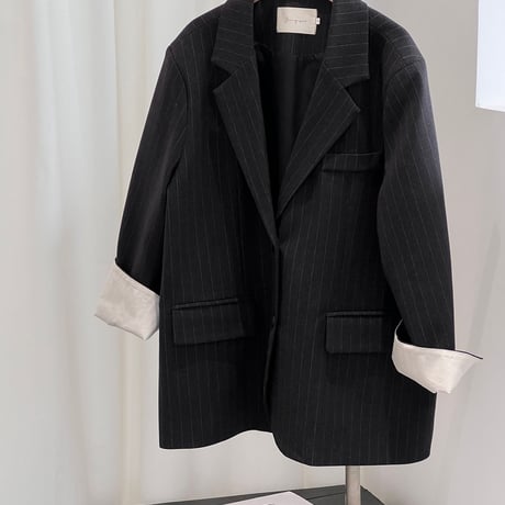 pinstripe tailored jacket｜ピンストライプテーラードジャケット　HA1069