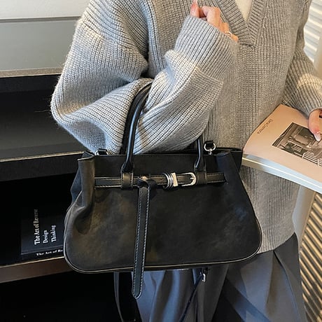 Retro Buckle Hand Bag｜レトロバックルハンドバッグ  （4color）　 HH1025