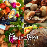 【満員御礼】1月17日（土）公演17:00〜18:00　お食事18:00〜20:00【宮丸商店×Blue Bird dining】 1夜限りのFORCHESTRA dinner + パフォーマンス