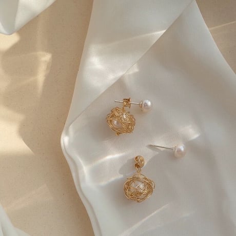 wire ball pearl pierce　SH1128