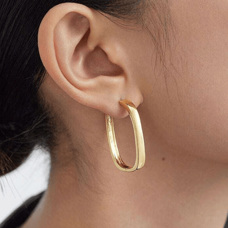 square form hoop pierce　SH1113