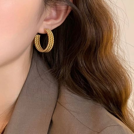 chunky chain hoop pierce　SH1130
