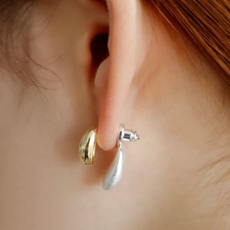 two tone drop stud pierce　SH1129