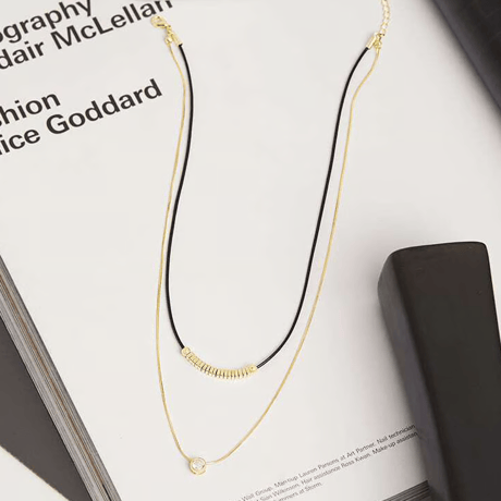 two-piece strap necklace　SH1110