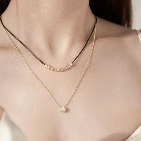 two-piece strap necklace　SH1110