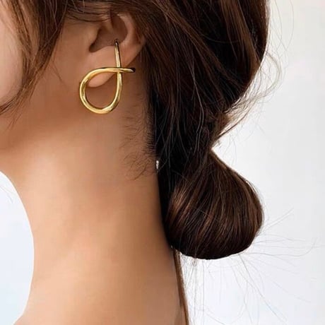 soft loop gold ear pierce　SH1126