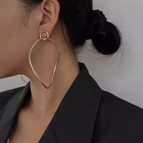 twist oval hoop pierce　SH1106