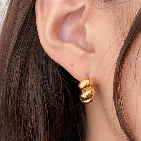 chunky twist hoop pierce　SH1111