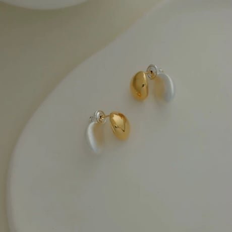 two tone drop stud pierce　SH1129