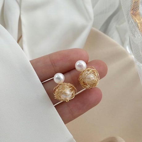 wire ball pearl pierce　SH1128