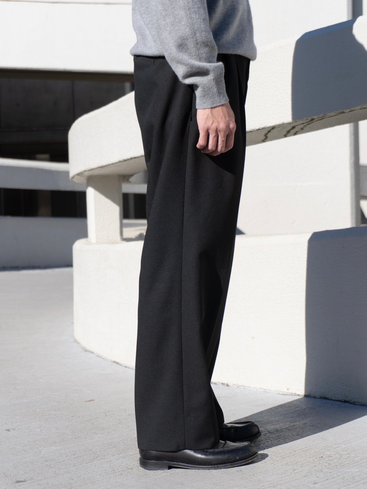 Washable Wool Blend Slacks (Made in Japan) | CO