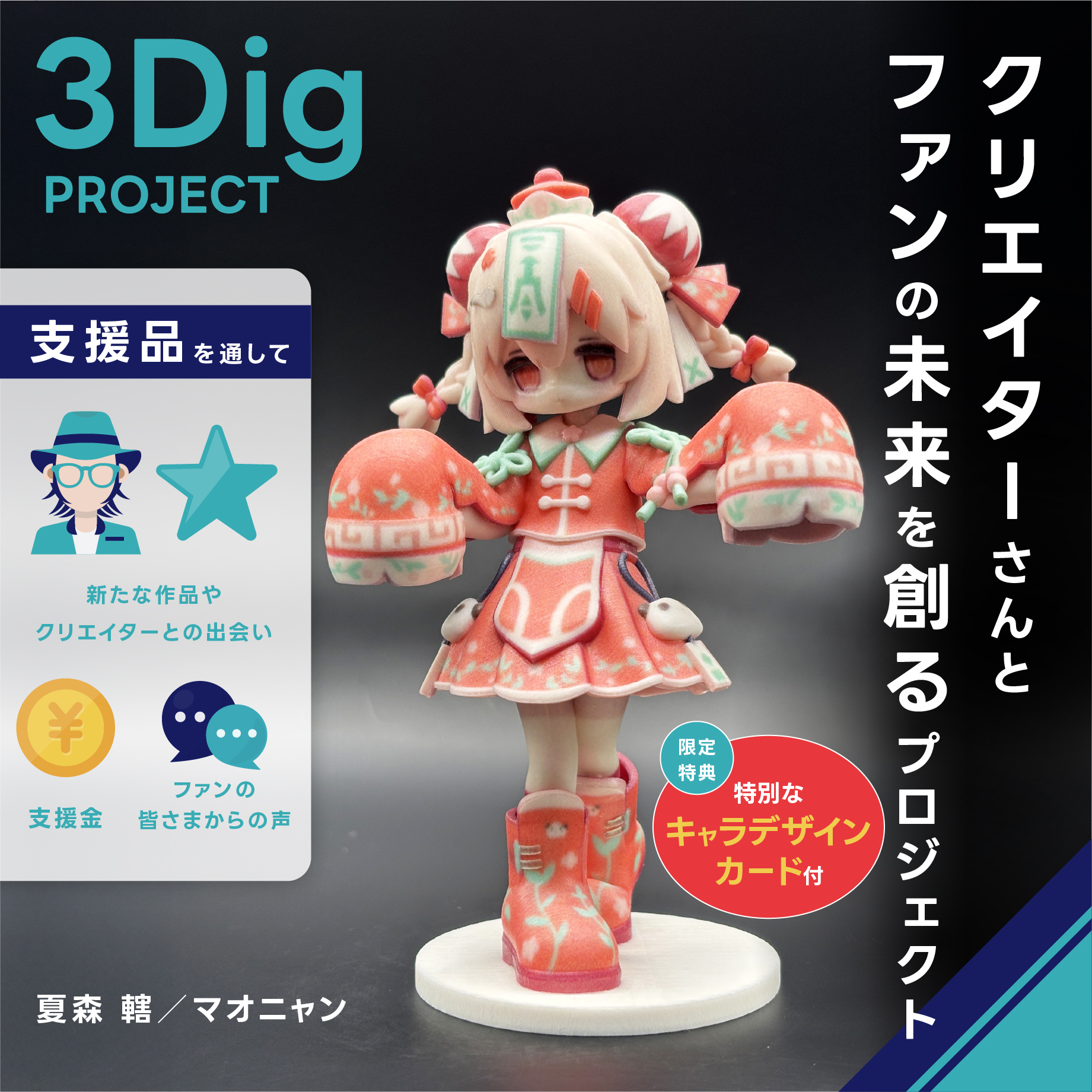 マオニャン】 ※限定サイン入りキャラカード付 | 3Dig for TREND
