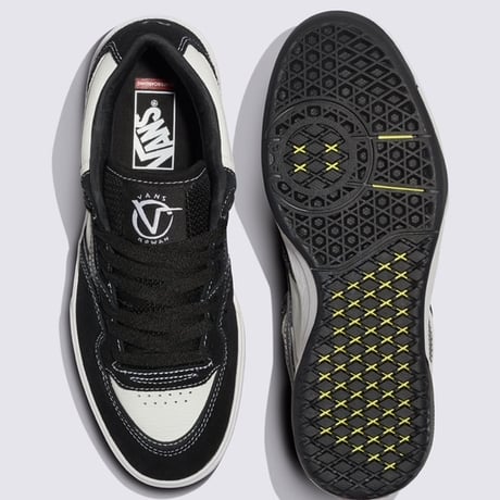 VANS　ローワン2　ブラック/ホワイト/ブラック