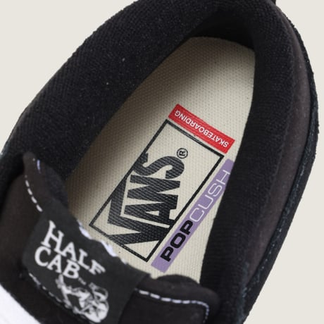VANS　スケートハーフキャブ　ブラック/ホワイト