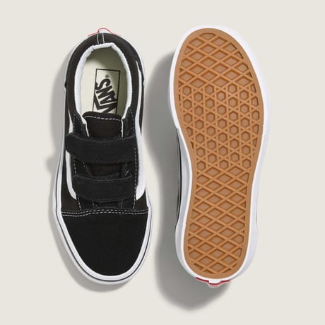 VANS　オールドスクールV（ベルクロ）　子供用スケートボードシューズ