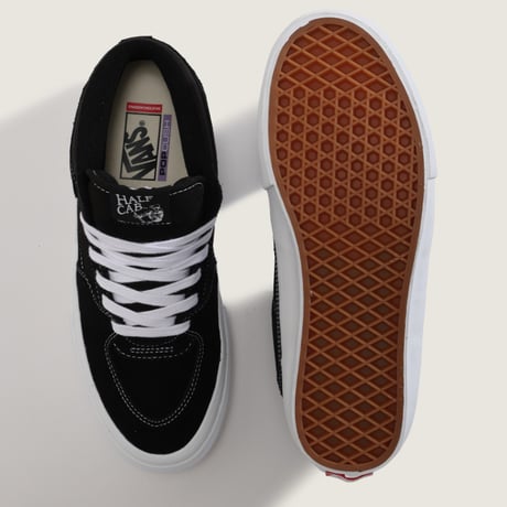 VANS　スケートハーフキャブ　ブラック/ホワイト
