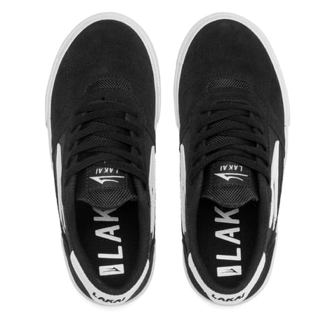 LAKAI　ケンブリッジ キッズ　ブラック/ホワイト（スウェード）子供用スケートシューズ