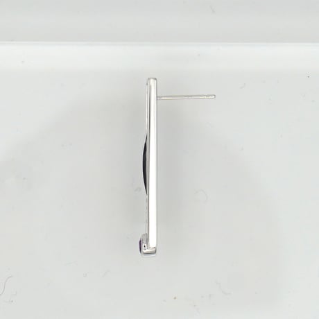 ピアス＜オンザライン＞３cm◆アメシスト