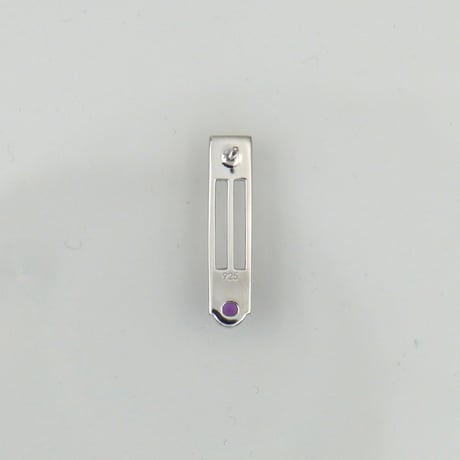 ピアス＜オンザライン＞２cm◆アメシスト