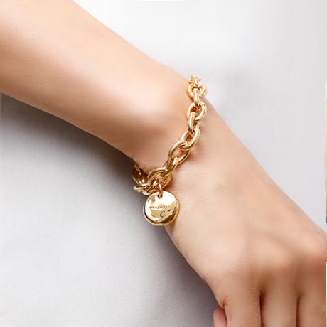 glossy chain bracelet 2.6 K18P