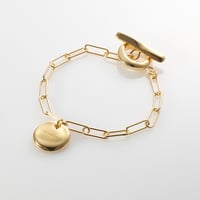 glossy chain bracelet I K18P