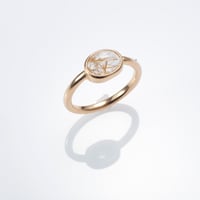 mystic ring with RUTILE QUARTZ