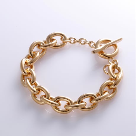 glossy chain bracelet 3.0 K18P