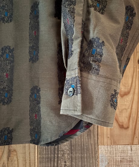 NEEDLES Pin-Tuck Collar Shirt / Abstract Jaq.