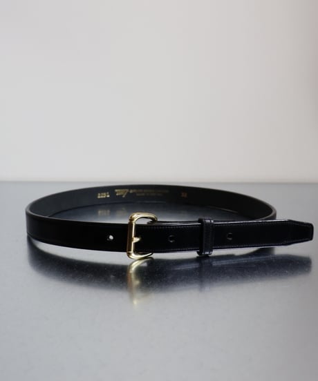 〈TORY LEATHER〉1-inch Roller Buckle Belt / Black