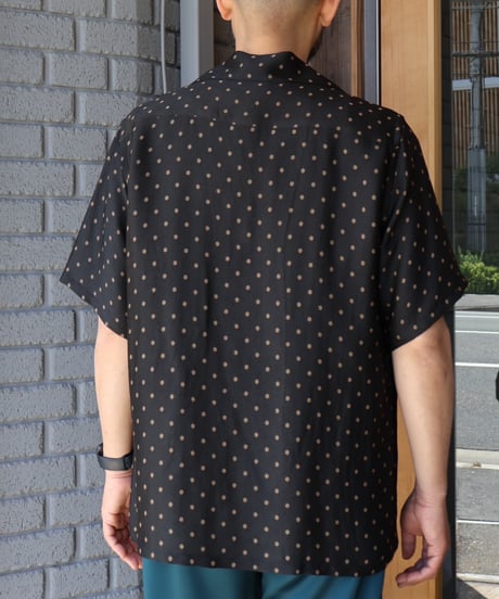 〈NEEDLES〉S/S Italian Collar Shirt - Jacquard Cloth / Dot, Square