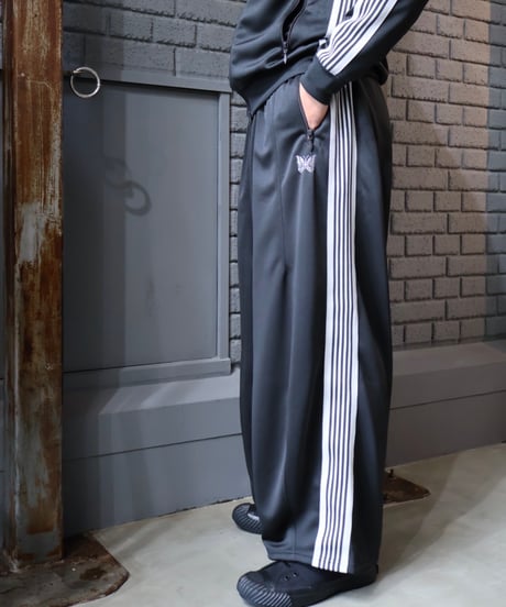 〈NEEDLES〉H.D. Track Pant - Poly Smooth / Charcoal, Green